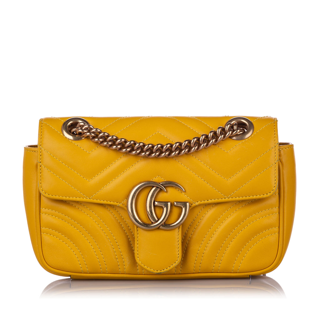Mini GG Marmont QuiltedLeather Crossbody Bag