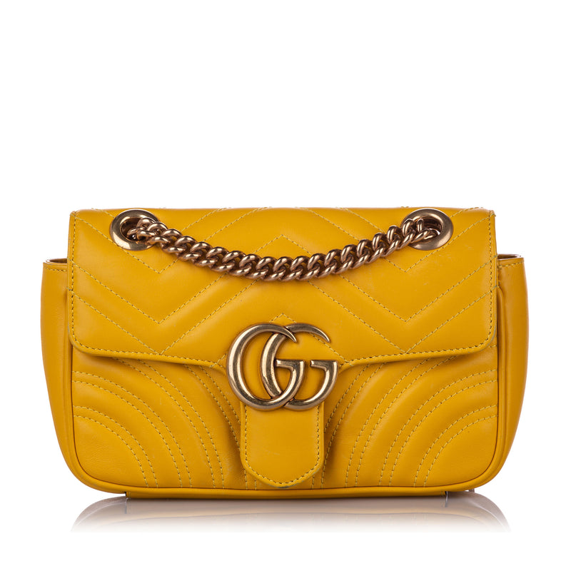 Mini GG Marmont QuiltedLeather Crossbody Bag