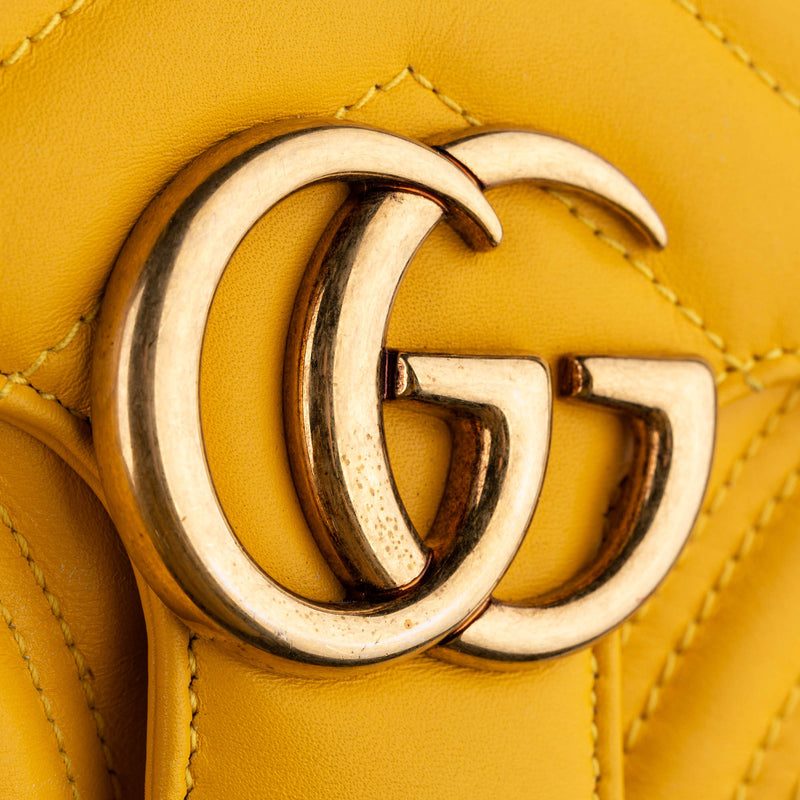 Mini GG Marmont QuiltedLeather Crossbody Bag