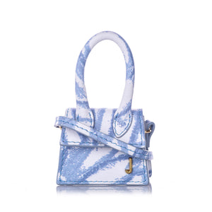 Printed Le Chiquito Leather Crossbody Blue