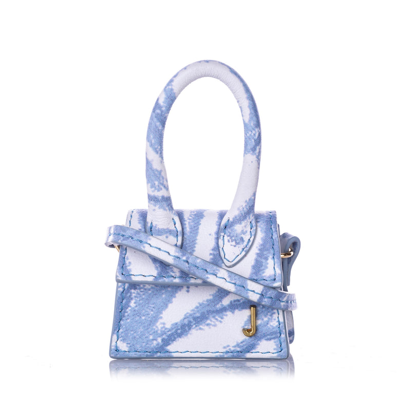 Printed Le Chiquito Leather Crossbody Blue