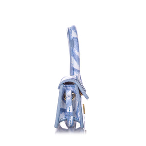 Printed Le Chiquito Leather Crossbody Blue