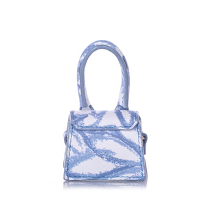 Printed Le Chiquito Leather Crossbody Blue