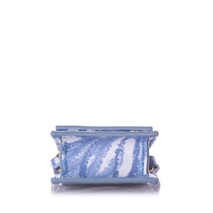 Printed Le Chiquito Leather Crossbody Blue