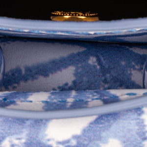 Printed Le Chiquito Leather Crossbody Blue