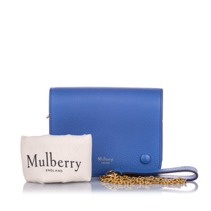 Small Clifton Leather Crossbody Bag Blue