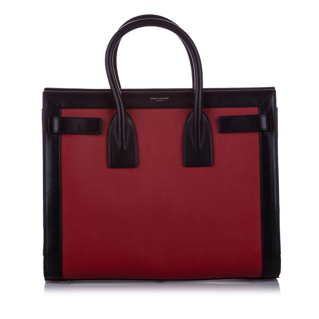 Sac de Jour Leather Satchel Red