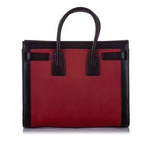 Sac de Jour Leather Satchel Red