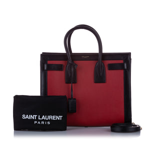 Sac de Jour Leather Satchel Red