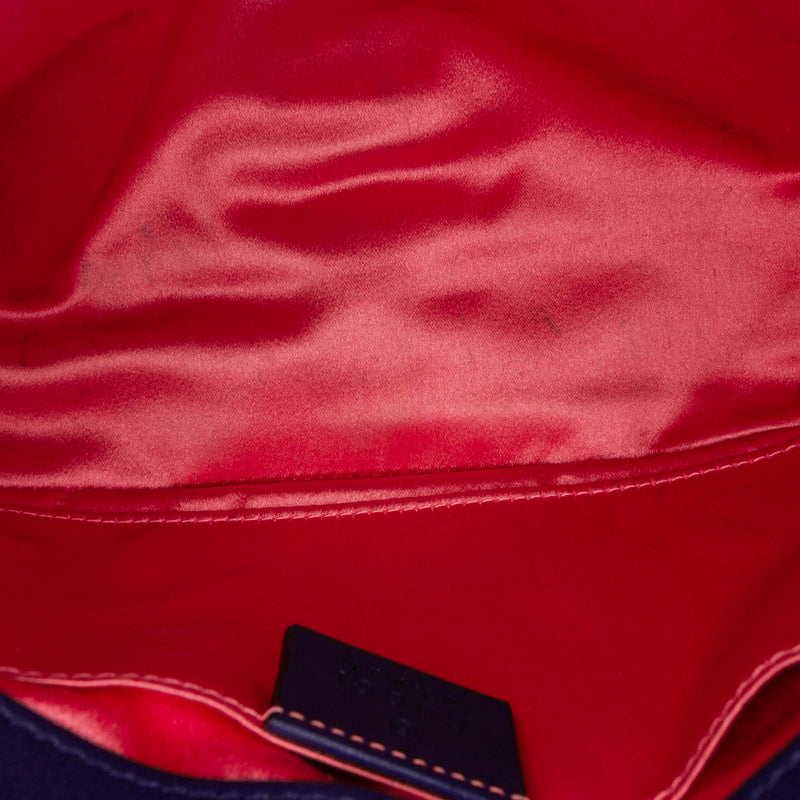Mini GG Marmont Matelasse Velvet Crossbody Bag Blue - Bag Religion