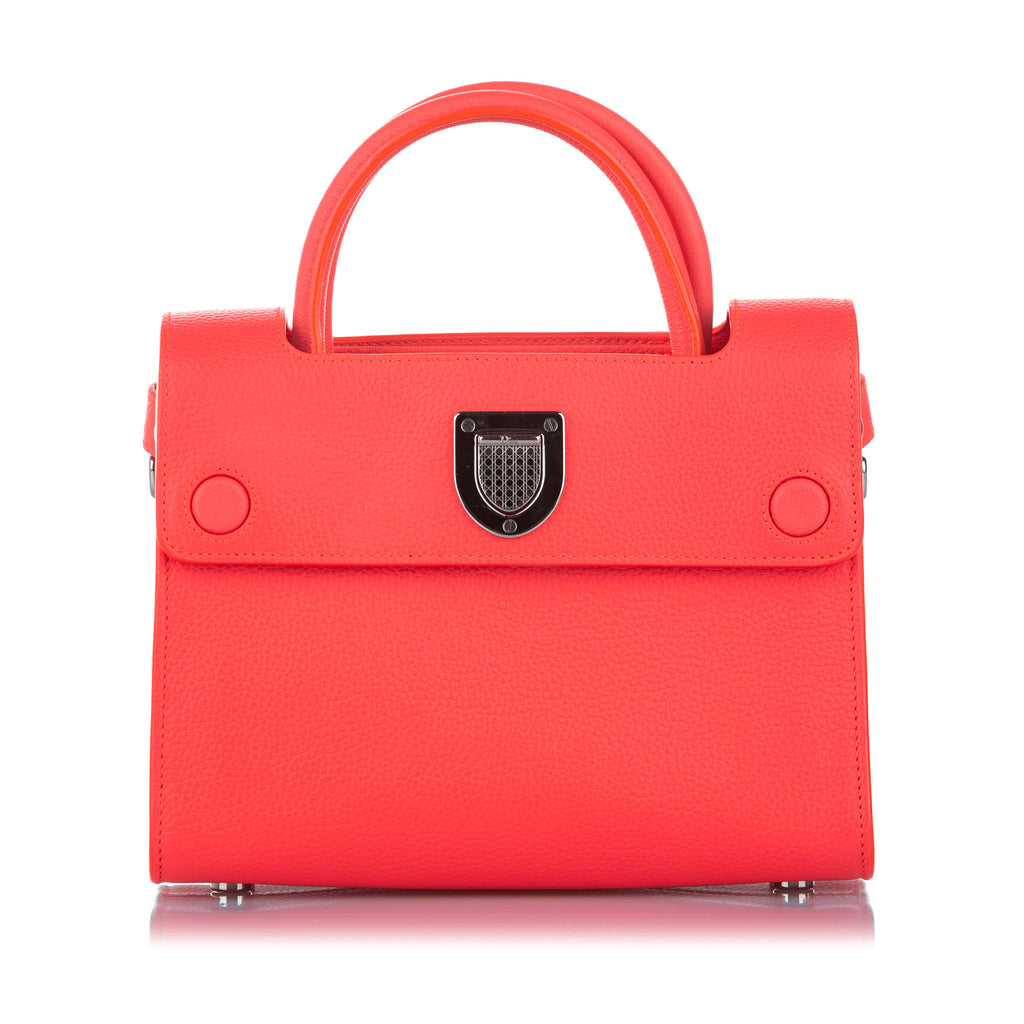 Diorever Leather Satchel Orange - Bag Religion