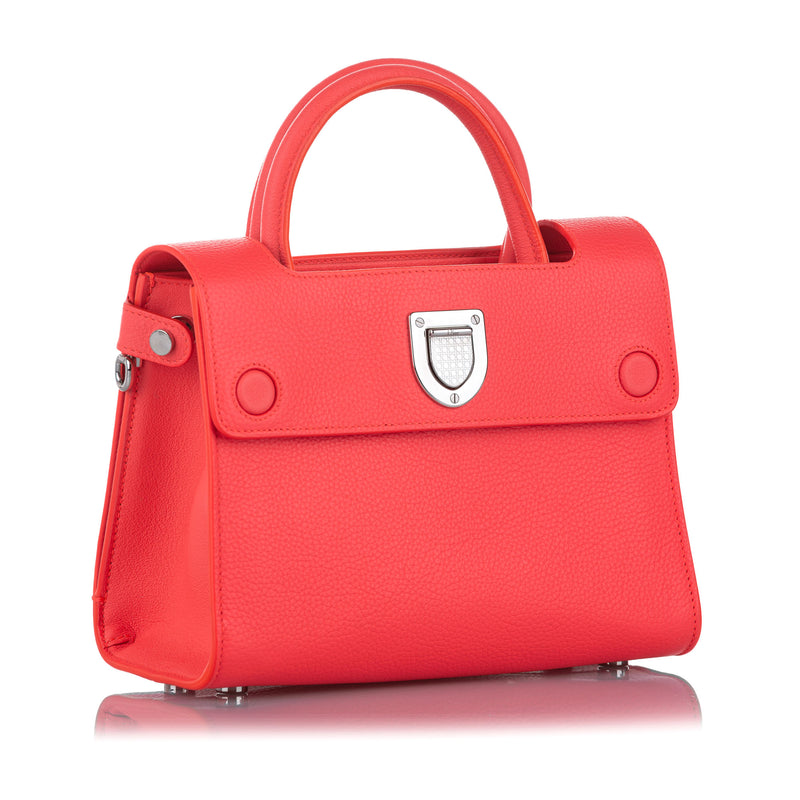 Diorever Leather Satchel Orange - Bag Religion