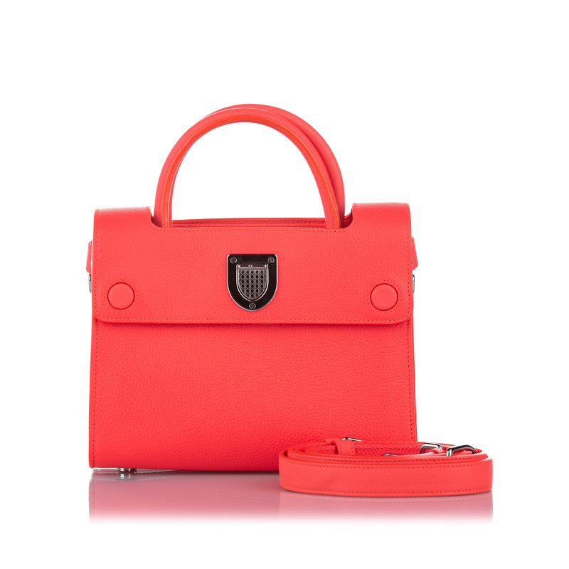 Diorever Leather Satchel Orange - Bag Religion