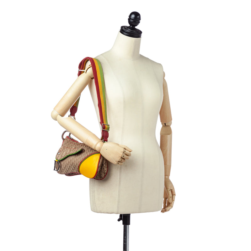 Dior Oblique Canvas Double Saddle Brown - Bag Religion