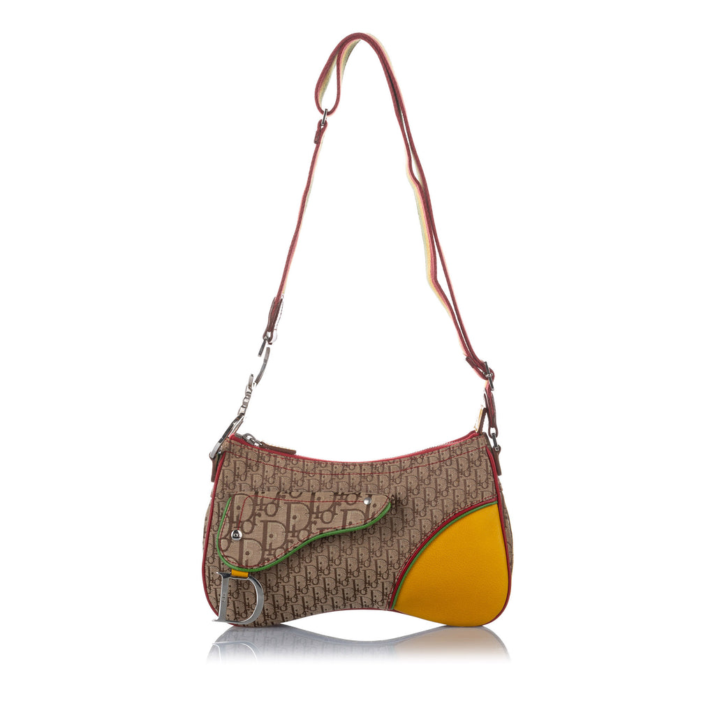 Dior Oblique Canvas Double Saddle Brown - Bag Religion
