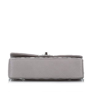 Classic Lambskin Leather Single Flap Bag Gray - Bag Religion