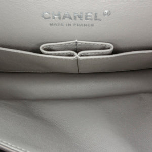 Classic Lambskin Leather Single Flap Bag Gray - Bag Religion