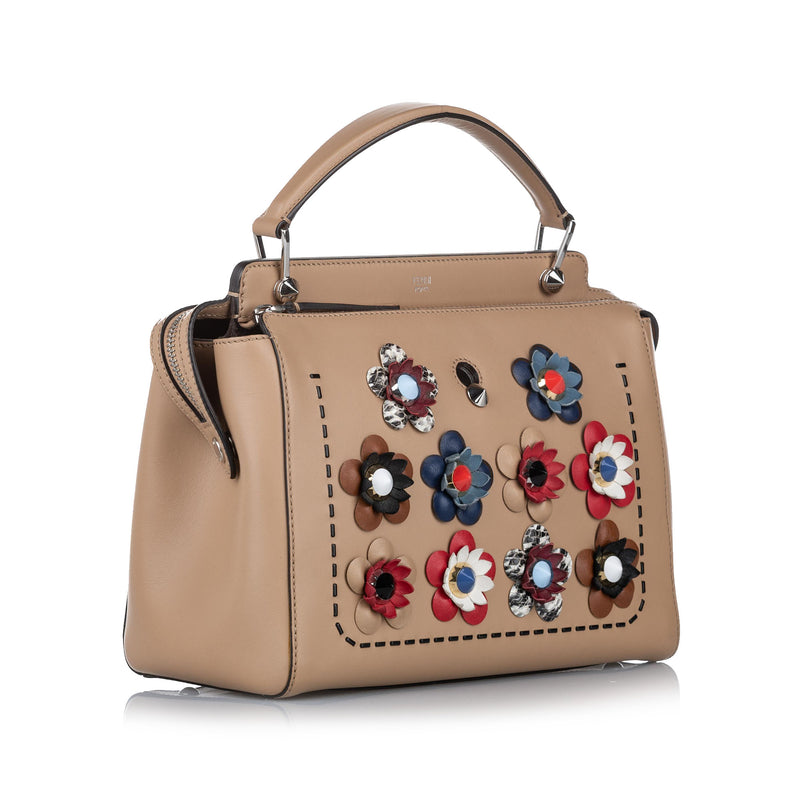 Flowerland DotCom Leather Satchel Brown - Bag Religion