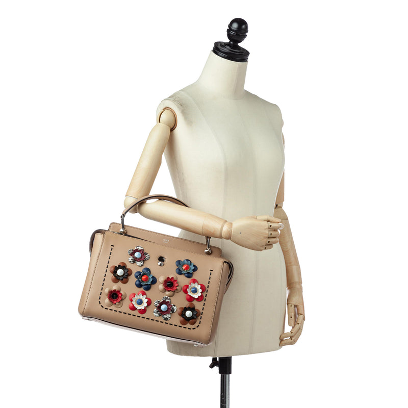 Flowerland DotCom Leather Satchel Brown - Bag Religion