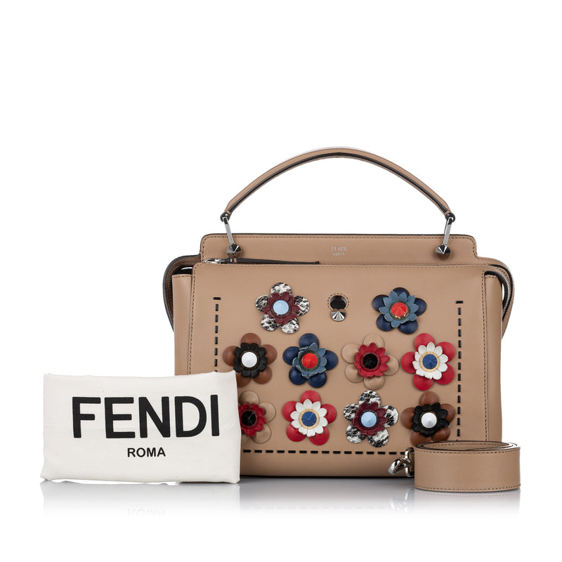 Flowerland DotCom Leather Satchel Brown - Bag Religion