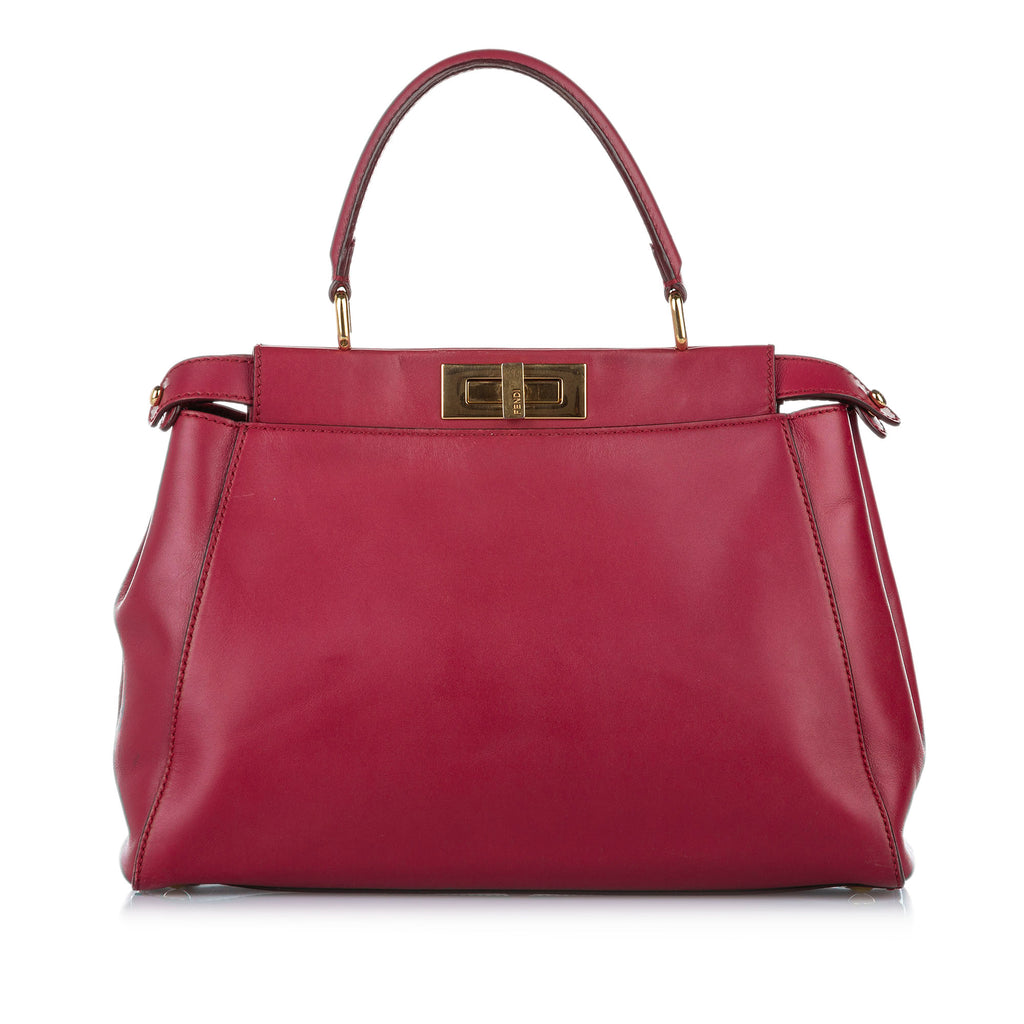 Peekaboo Leather Satchel Pink - Bag Religion