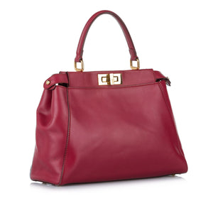Peekaboo Leather Satchel Pink - Bag Religion