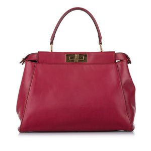 Peekaboo Leather Satchel Pink - Bag Religion