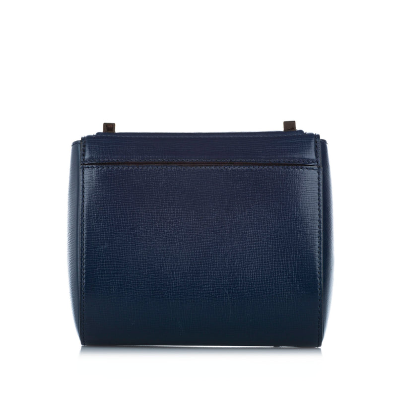 Pandora Box Leather Crossbody Bag Blue - Bag Religion