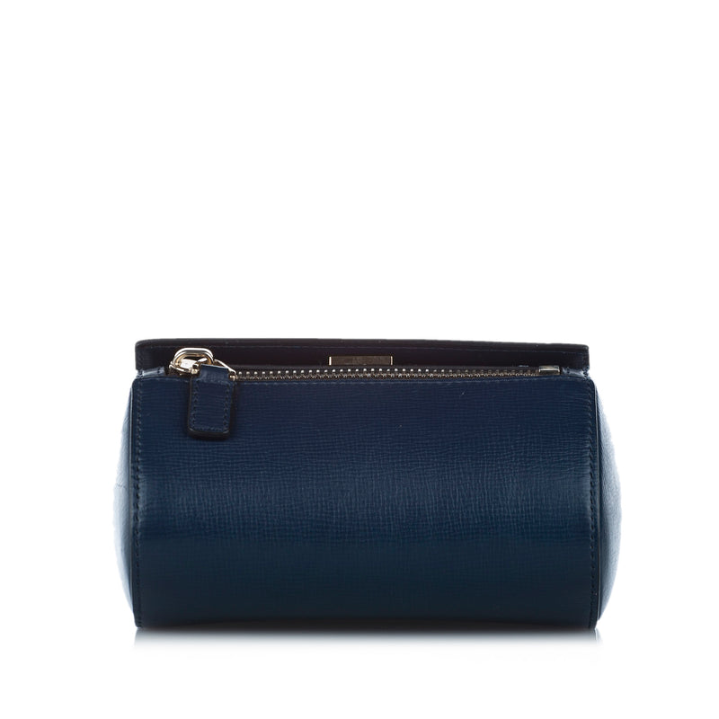 Pandora Box Leather Crossbody Bag Blue - Bag Religion