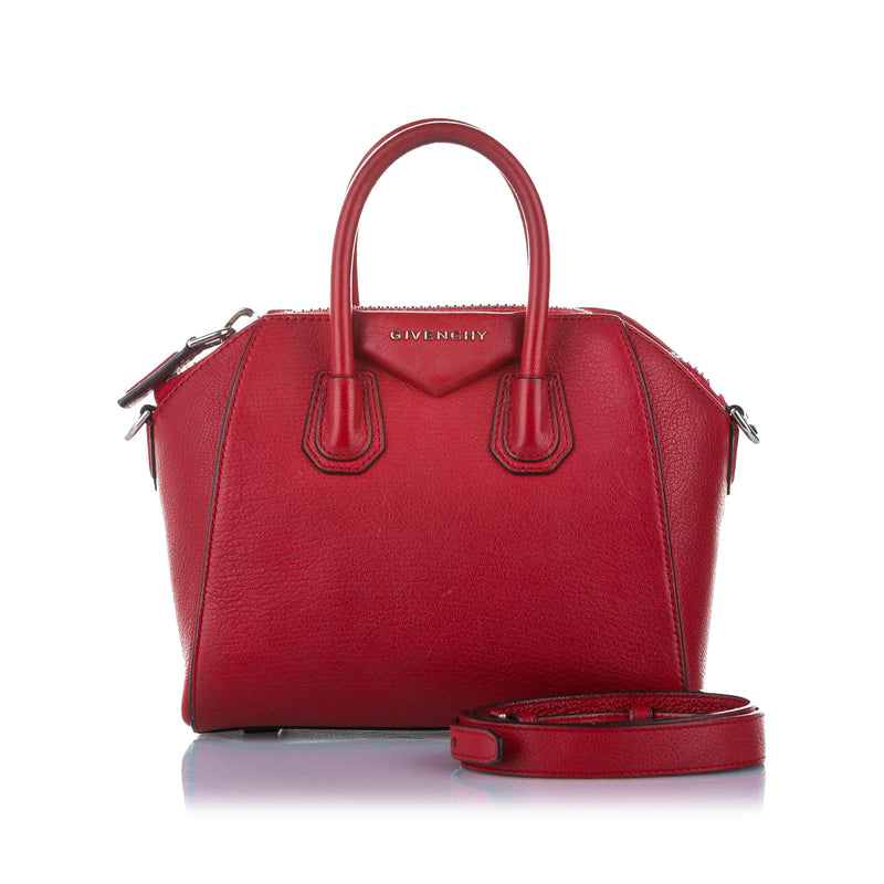 Antigona Satchel Bag | Red Leather Satchel | Bag Religion