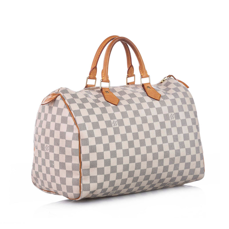 Damier Azur Speedy 35 White - Bag Religion