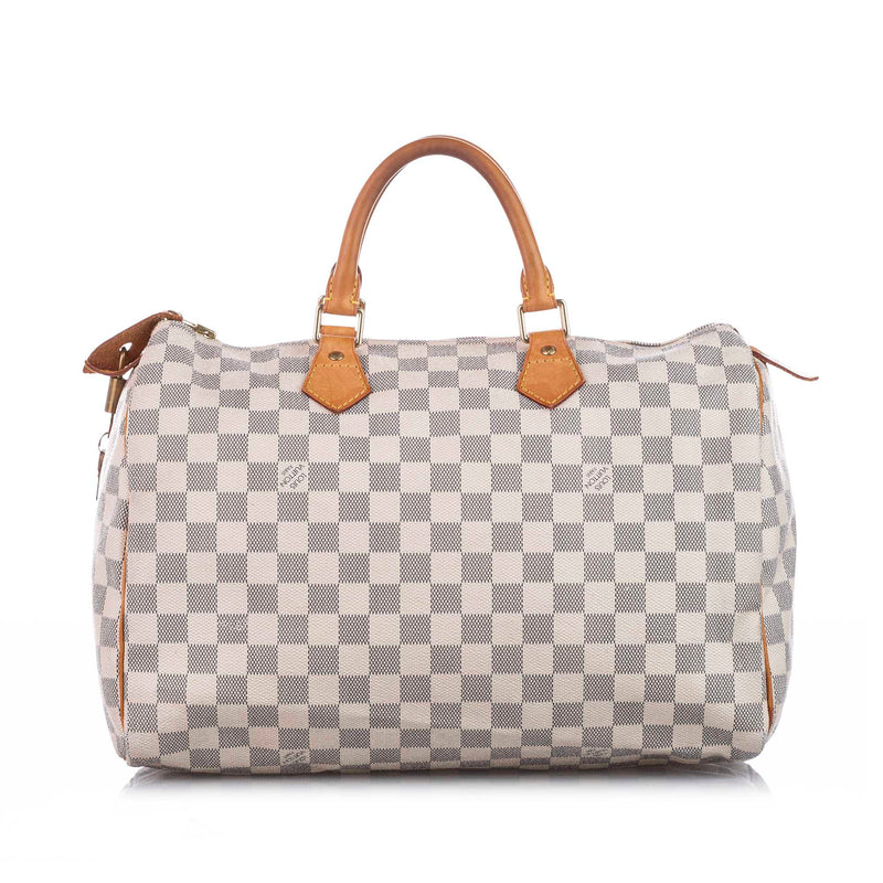 Damier Azur Speedy 35 White - Bag Religion