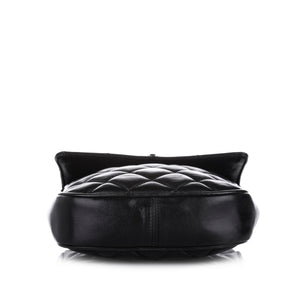 CC Matelasse Lambskin Leather Crossbody Bag Black - Bag Religion