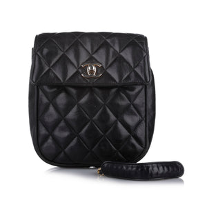 CC Matelasse Lambskin Leather Crossbody Bag Black - Bag Religion