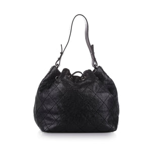 CC Matelasse Leather Bucket Black - Bag Religion