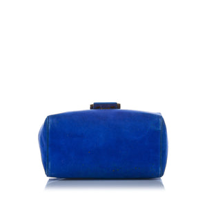 Suede Handbag Blue - Bag Religion