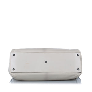 Peekaboo Leather Satchel White - Bag Religion