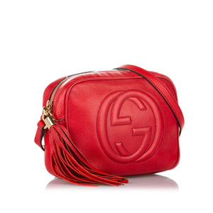 Soho Disco Leather Crossbody Bag Red - Bag Religion