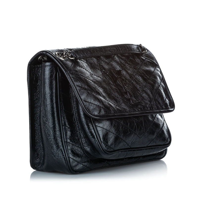 Medium Niki Leather Shoulder Bag Gold - Bag Religion