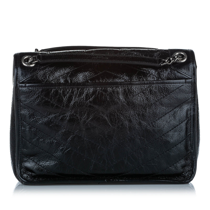 Medium Niki Leather Shoulder Bag Gold - Bag Religion