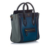 Nano Luggage Leather Satchel Blue - Bag Religion