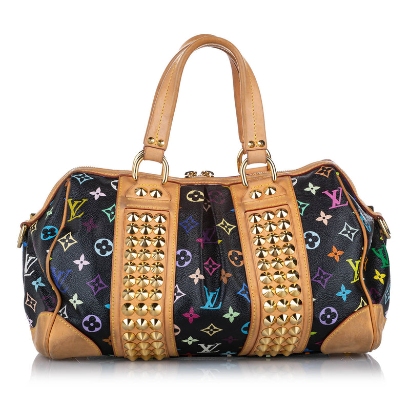 LOUIS VUITTON Black Monogram Multicolore Courtney Clutch Bag