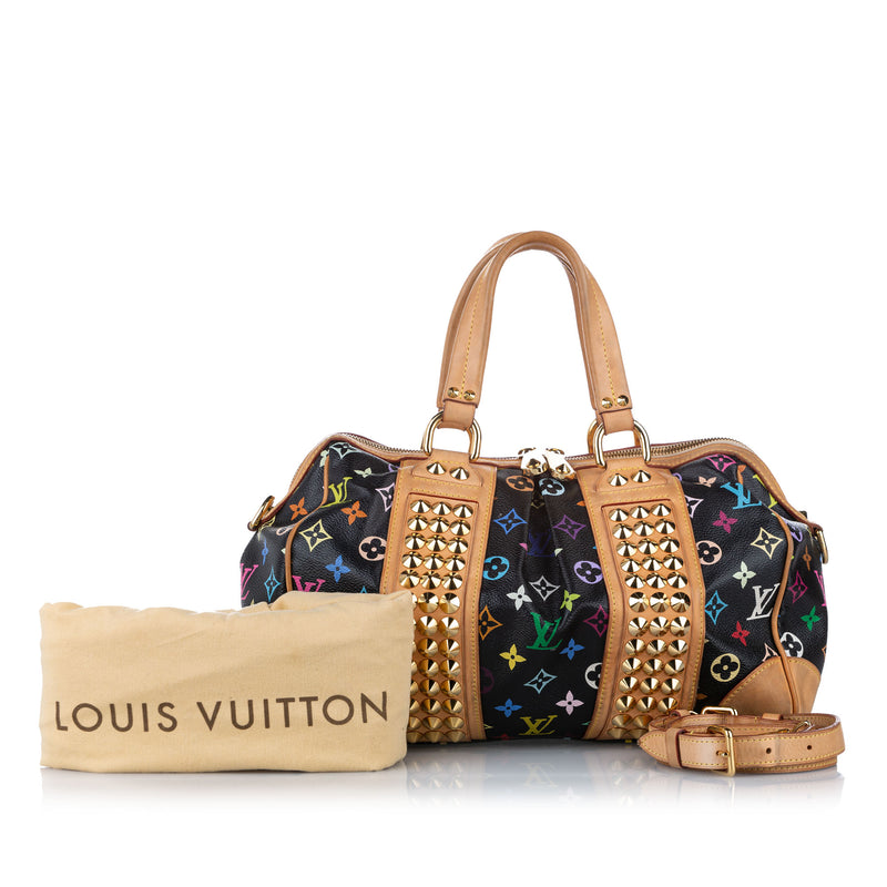 LOUIS VUITTON Black Monogram Multicolore Courtney Clutch Bag