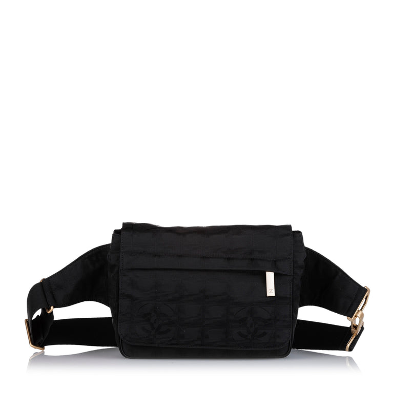 New Travel Line Canvas Belt Bag Black - Bag Religion