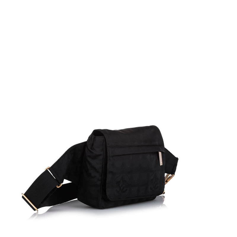 New Travel Line Canvas Belt Bag Black - Bag Religion