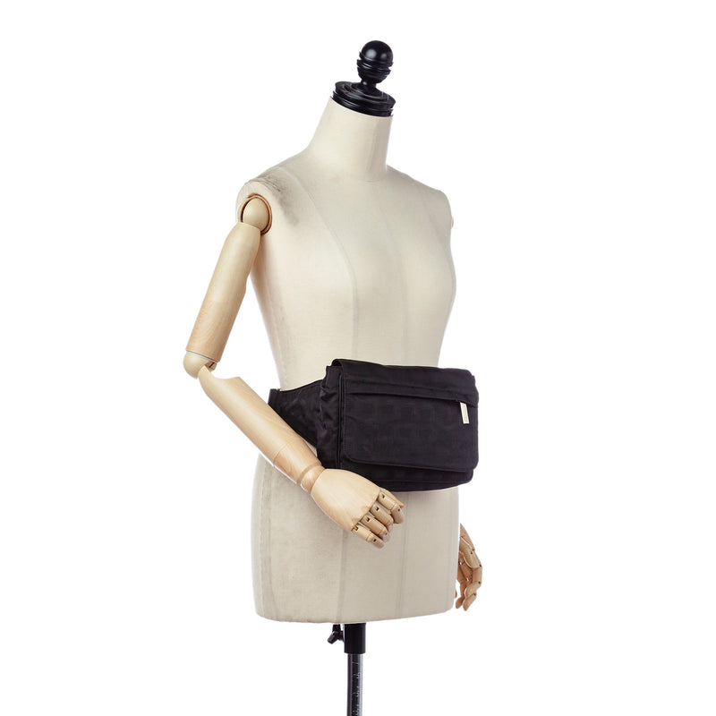 New Travel Line Canvas Belt Bag Black - Bag Religion