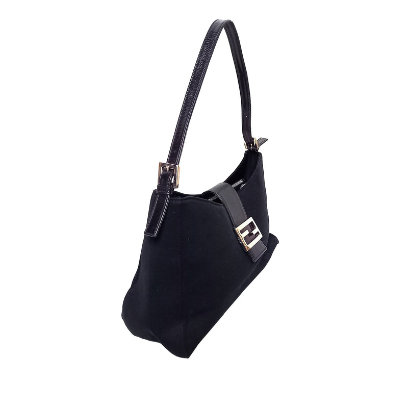 Cotton Shoulder Bag Black - Bag Religion