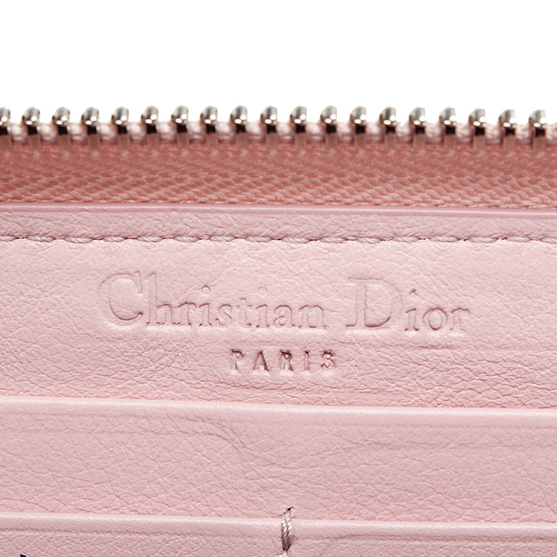 Cannage Patent Leather Wallet Pink - Bag Religion