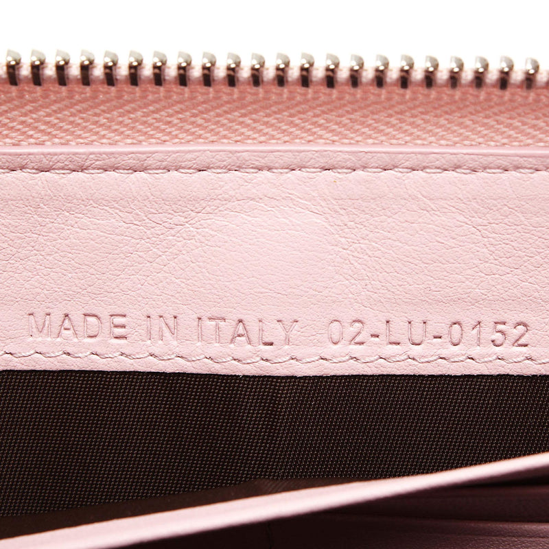 Cannage Patent Leather Wallet Pink - Bag Religion