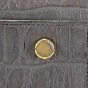 Sac de Jour Embossed Leather Satchel Gray - Bag Religion